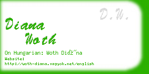 diana woth business card